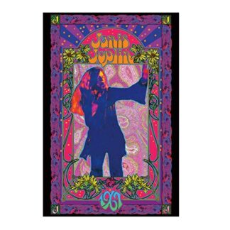 Janis Joplin 1967 Blacklight Poster