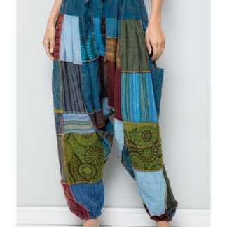 Kathmandu Imports Cotton Patchwork Harem Pants (One Size)