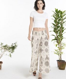 Kathmandu Imports Dreamcatcher & Chakra Cotton Wide Leg Pants