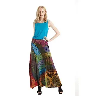 Kathmandu Imports Rayon Multi-Color Long Skirt - One Size