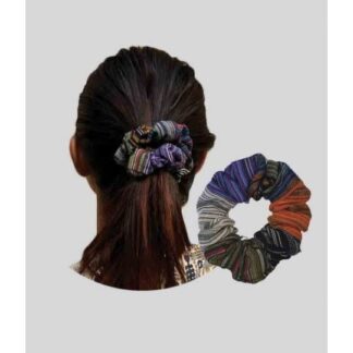 Kathmandu Mixed Color Cotton Scrunchies