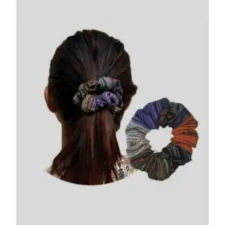 Kathmandu Mixed Color Cotton Scrunchies