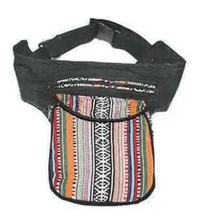 Kathmandu Mixed-Color Stripe Fanny Pack Belt Bag
