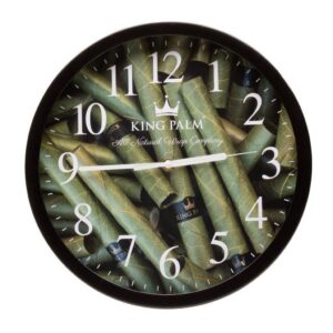 King Palm Clock Green