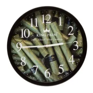 King Palm Clock Green