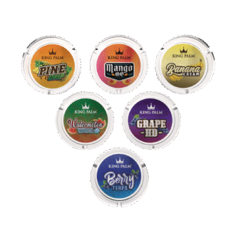 King Palm Glass Ashtrays The Flavor Series Asst.