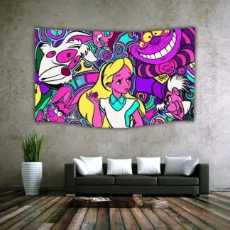 Large UV Fluorescent Tapestry 60"x90"  710 Hatter