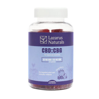 Lazarus Naturals 25 mg CBD/25 mg CBG Gummies 40 ct