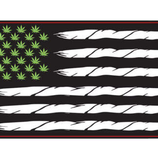 Leaves & Joints US Flag Sticker - 5.4" x 3"