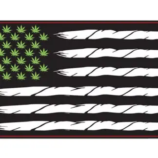 Leaves & Joints US Flag Sticker - 5.4" x 3"