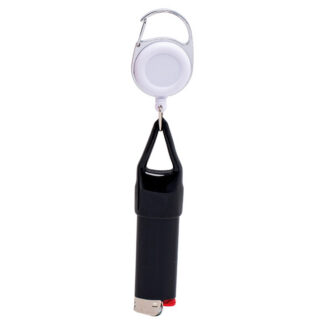 Lighter Line  Retractable Lighter Holder w/ Clip - Colors Vary