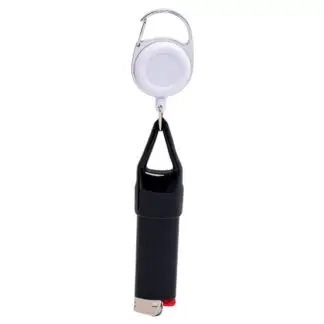 Lighter Line  Retractable Lighter Holder w/ Clip - Colors Vary
