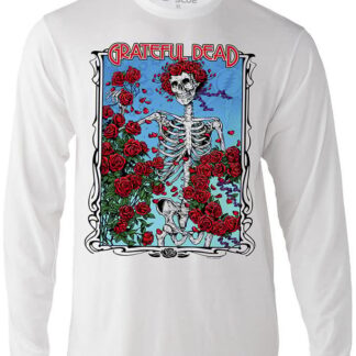 Liquid Blue Grateful Dead Bertha Skull & Roses LS T-Shirt 2XL
