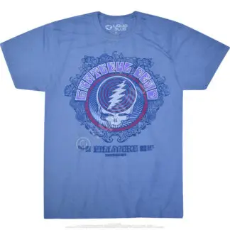 Liquid Blue Grateful Dead Fillmore Auditorium Blue Tee Medium