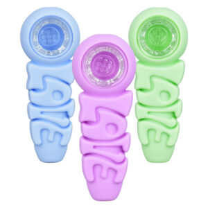 LOVE Silicone Hand Pipe - 4"
