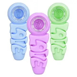 LOVE Silicone Hand Pipe - 4"