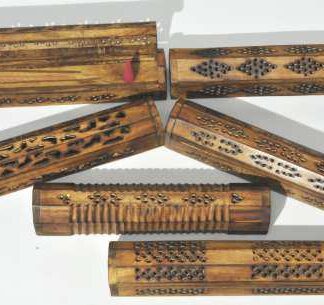 Mango Wood Incense Burner Boxes - Designs Vary