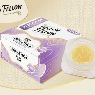 Mellow Fellow THCA & D8 2g Budder Peach Oblivion x Soul Cleanser (H)