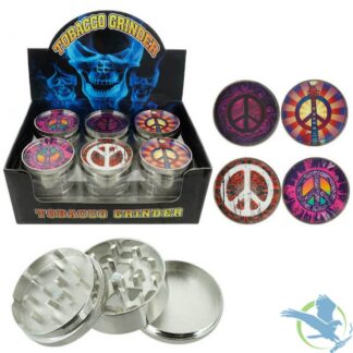 Metal Grinder Peace Design 63mm 3 Parts