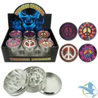 Metal Grinder Peace Design 63mm 3 Parts