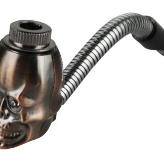 Metal Skull Hand Pipe 4.5"
