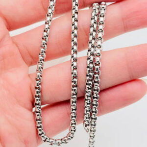 Mio Queena Square Chain Necklace 3.5mm 70cm