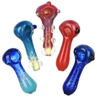 Mojo Magic Glass Spoon Pipe - 3.5" (Designs Vary)
