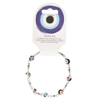 Moon / Star Evil Eye Multi Color Bracelet