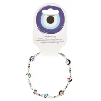 Moon / Star Evil Eye Multi Color Bracelet