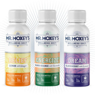 Mr. Moxey's 1:1 5mg D9/CBD Wellness Shot Energize Blood Orange w/ Tumeric
