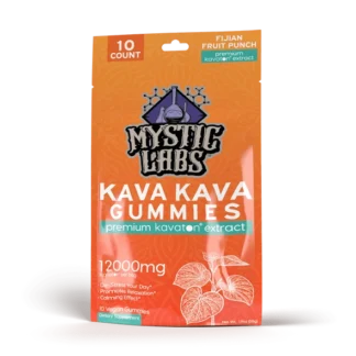 Mystic Labs Kava Kava Gummies Tahitian Berry Twist 1200mg x 10