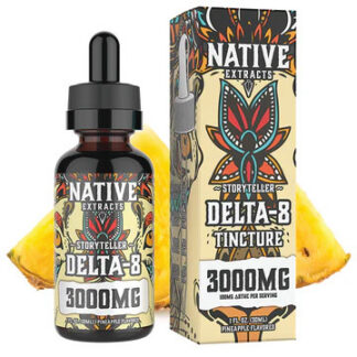 Native Extracts Delta 8 3000mg Tinctures 30ml  Warrior 4:1 D8 / CBG