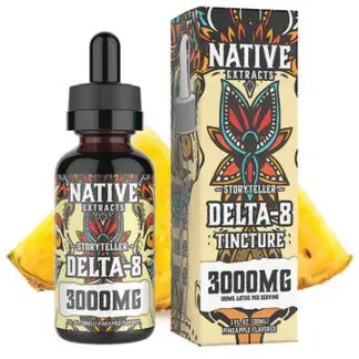 Native Extracts Delta 8 3000mg Tinctures 30ml  Warrior 4:1 D8 / CBG