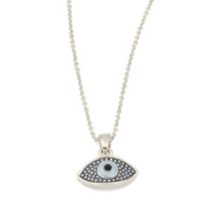 Om Gallery Hamsa and Eye Evil Eye Necklace