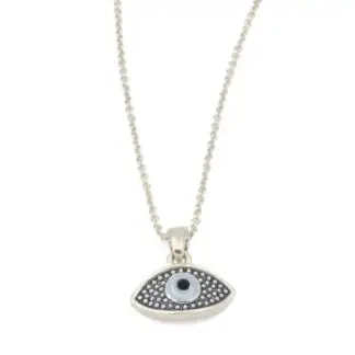 Om Gallery Hamsa and Eye Evil Eye Necklace