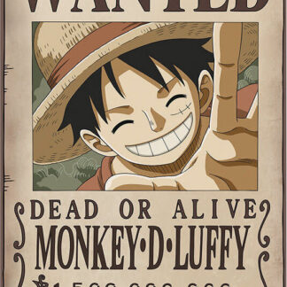 One Piece - Luffy Wanted Poster 24" x 36"