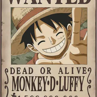 One Piece - Luffy Wanted Poster 24" x 36"