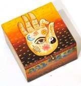 Painted Hand Wood Box