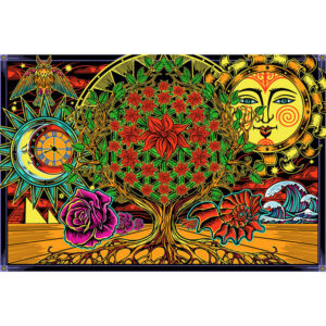 Paths of the Spirit Flower of Life Tapestry 60x90