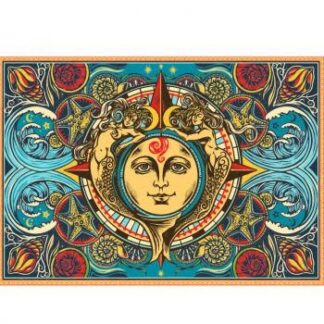 Paths of the Spirit Mermaid Sun Moon Tapestry 60x90