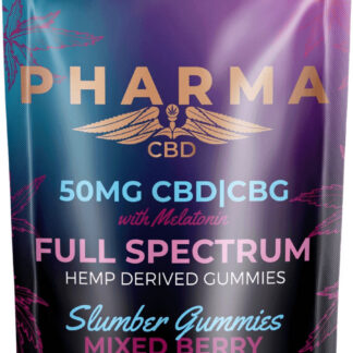 PharmaCBD Slumber Gummies Full Spectrum CBD/CBG with Melatonin 1500mg 30ct