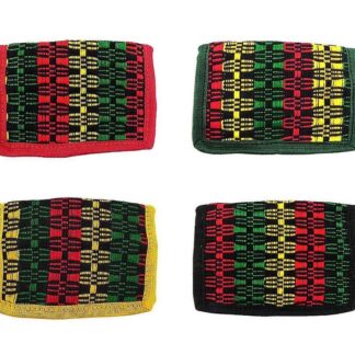 Pichincha Woven Velcro Tri-Fold Wallet Rasta