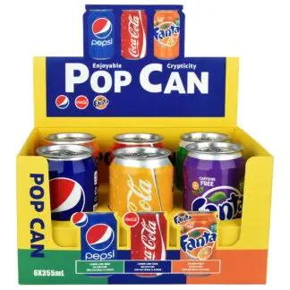 Pop Can Discrete Safe 355ml Coke Yellow