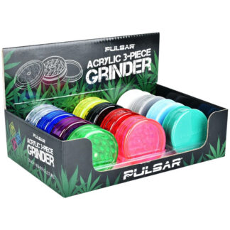 Pulsar Acrylic Grinder 3pc 2.25" (Colors Vary)