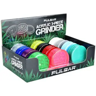 Pulsar Acrylic Grinder 3pc 2.25" (Colors Vary)