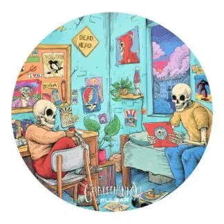 Pulsar DabPadz Round Dab Mat Grateful Dead Roomies 8"