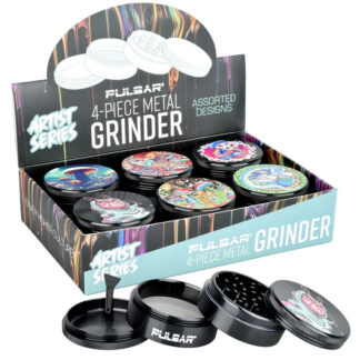 Pulsar Grinder 4pc 2.5" Artist Series Asst Designs