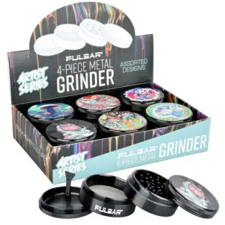 Pulsar Grinder 4pc 2.5" Artist Series Asst Designs