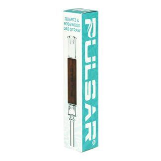 Pulsar Quartz & Rosewood Deco Dab Straw 5.75"