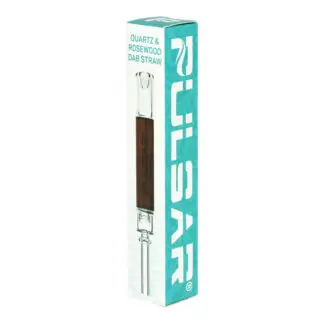 Pulsar Quartz & Rosewood Deco Dab Straw 5.75"